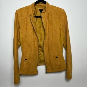 Mustard Yellow Zip Up Jacket